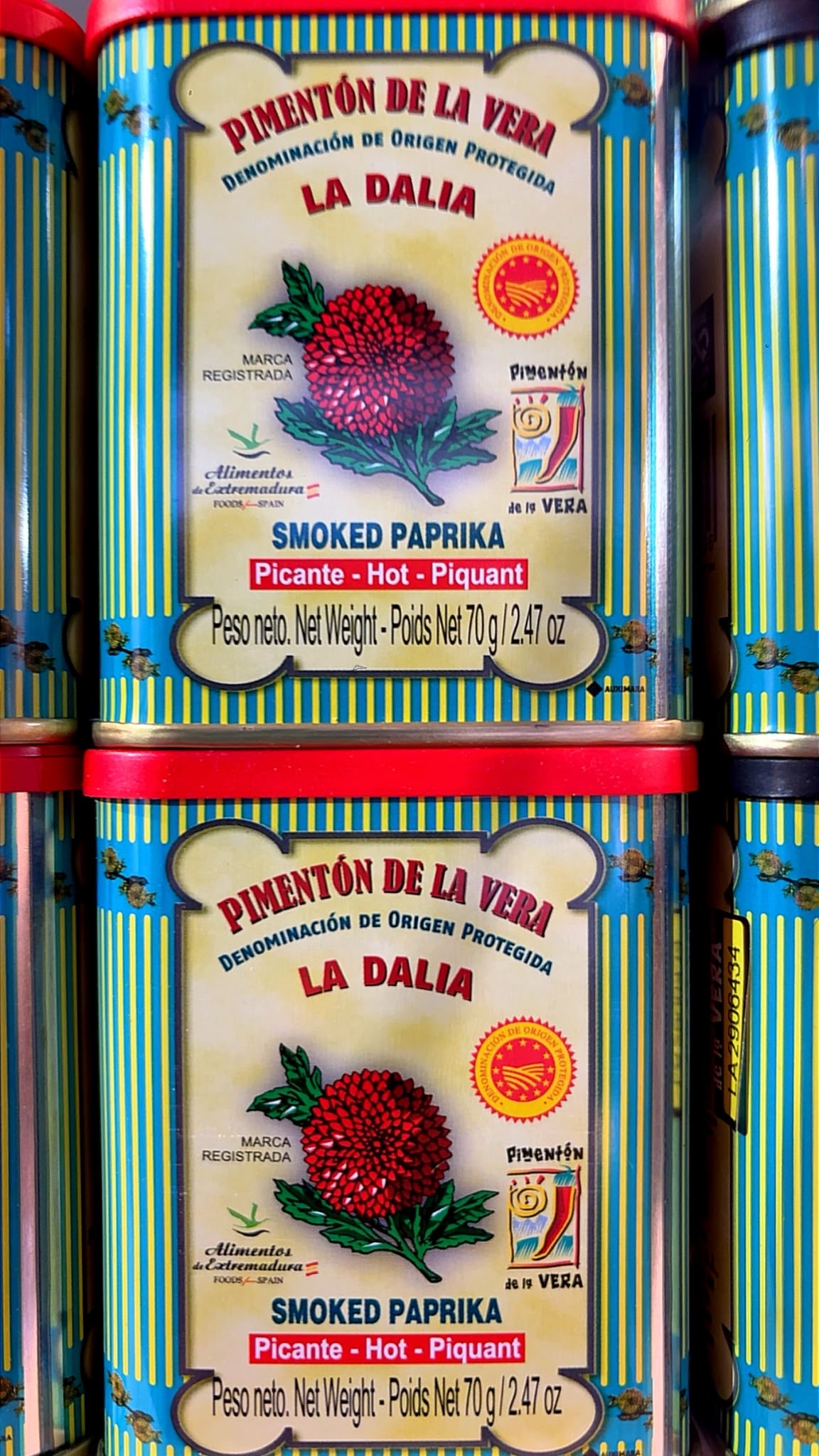 Boîtes de pimentón de la Vera